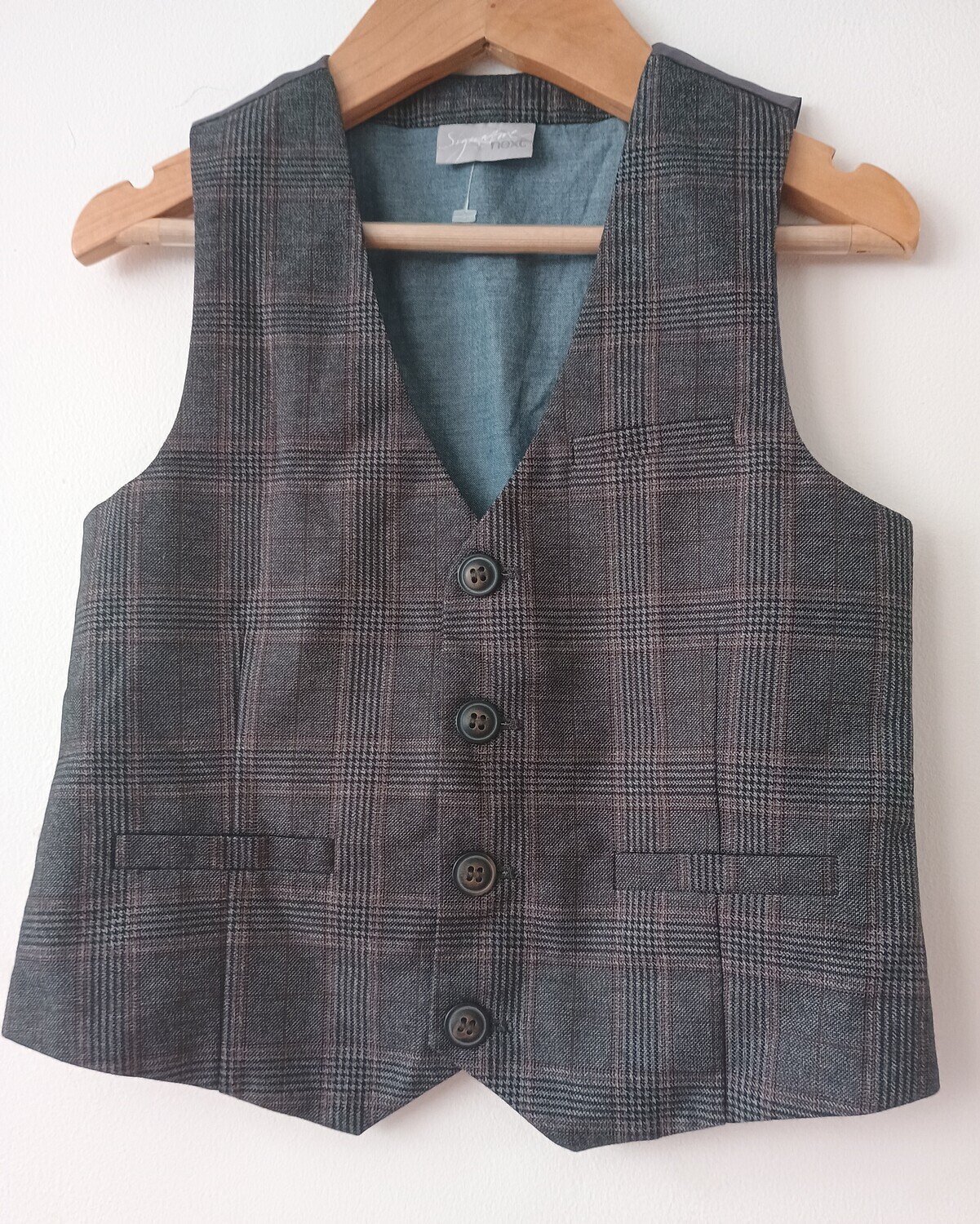 Grey Check waist coat age (4yrs old)