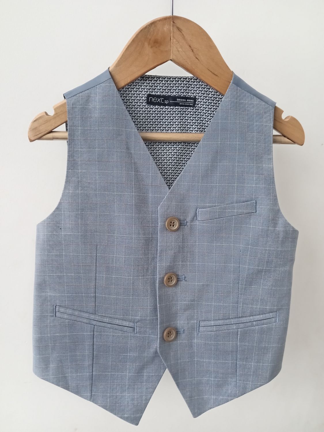 Blue waistcoat age 1 -2yrs old
