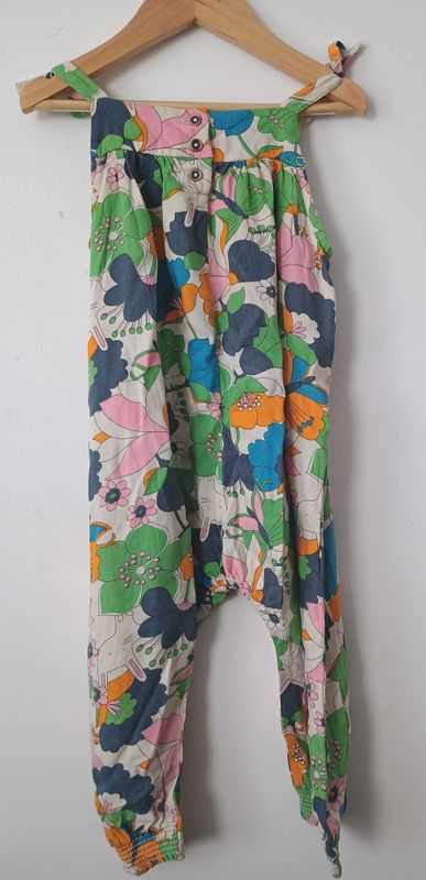 Multicoloured Dungaree age  2-3yrs old