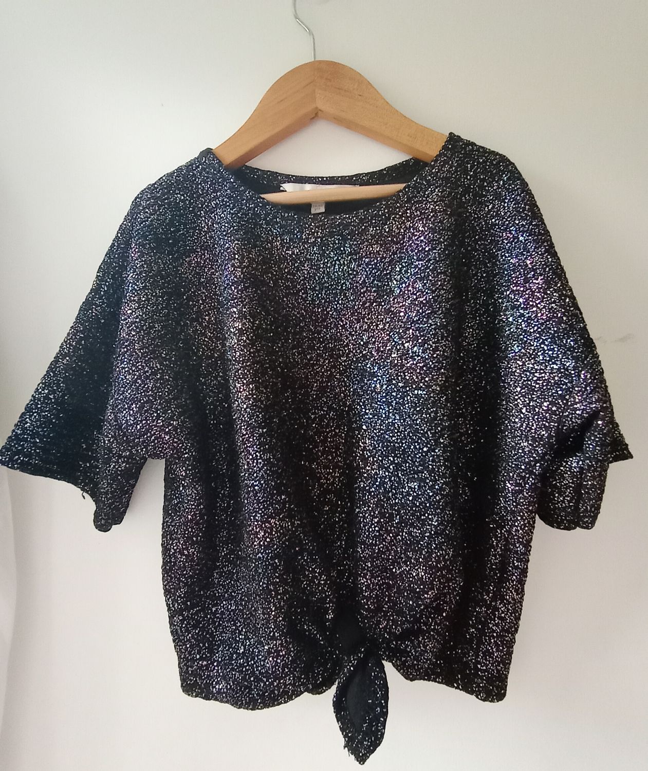 M&S Glitter top age 11-12