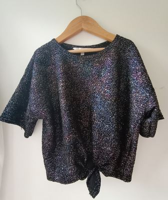 M&S Glitter top age 11-12