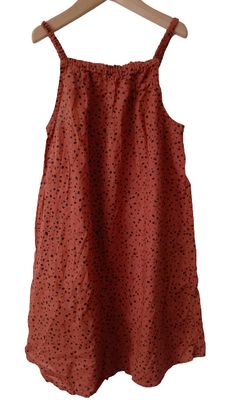 Orange polka dots dress age 9-10 yrs old