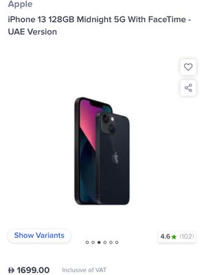 iPhone 13 128gb Midnight ( availability in various colors)