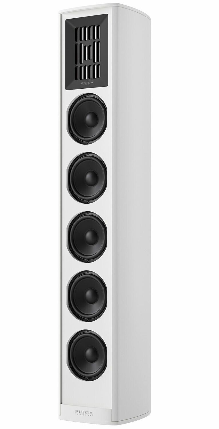 Piega Coax 611 Gehäuse weiss lackiert - Abdeckung Stoff weiss
