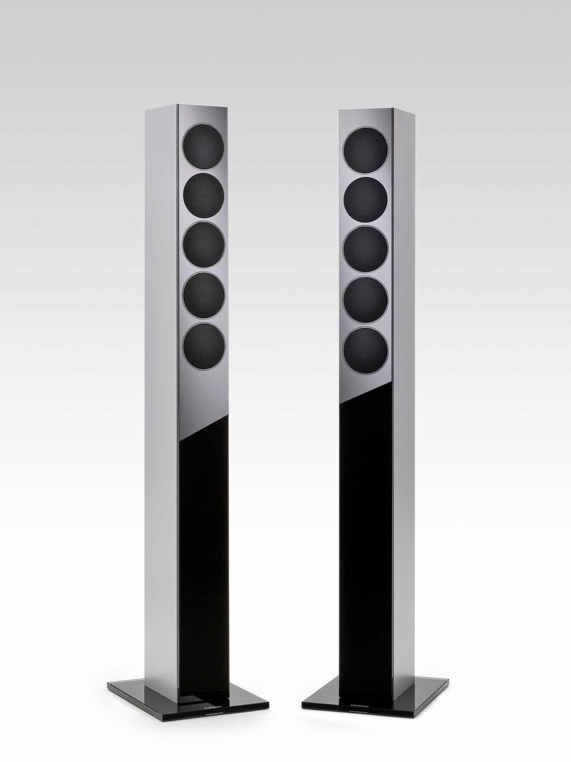 Revox Elegance G120 Speaker silber/schwarzes Glas Revox Elegance G120 Speaker silber/schwarzes Glas