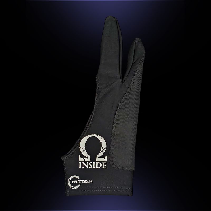"OMEGA INSIDE " Zeichenhandschuh