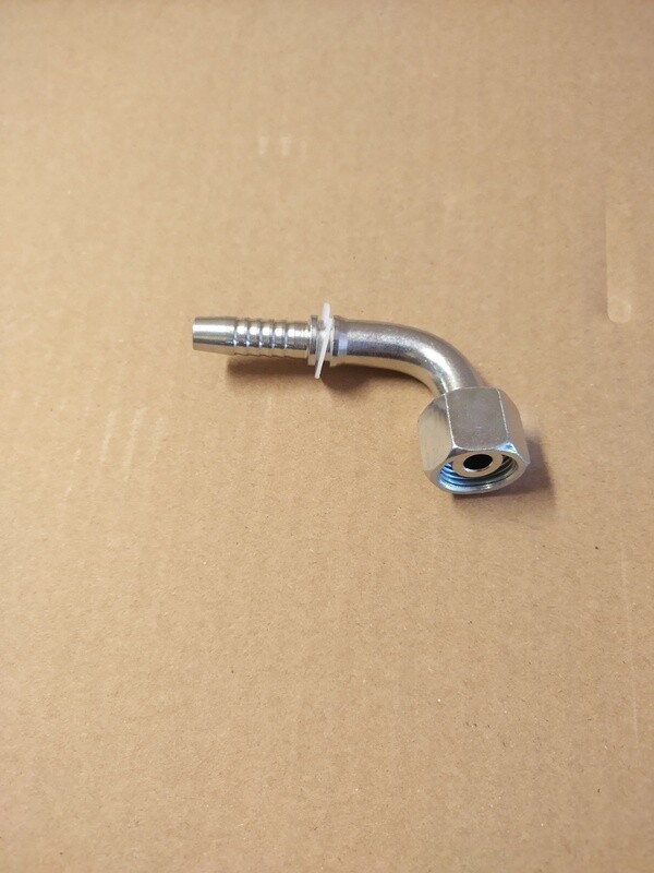 Letkuliitin M18x1,5 (12L)sisäkierre 45 kulma, letkukara 3/8"