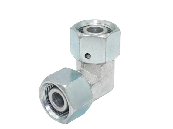 Aseteltava kulmaliitin M22x1,5 15L kahdella mutterilla