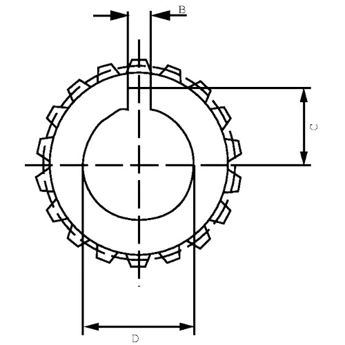 Booriholkki 2-Sarjan pumpulle DIN 5482