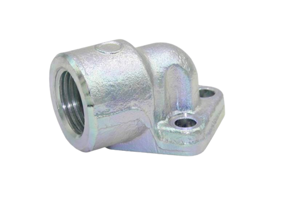 Pumpun tai moottorin laippa pulttijako 51mm 90° G1"