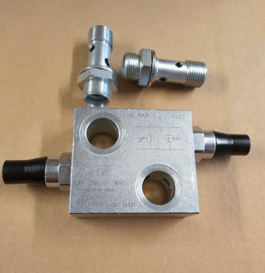 Kaksoispaineenrajoitusventtiili OMR hydraulimoottorille