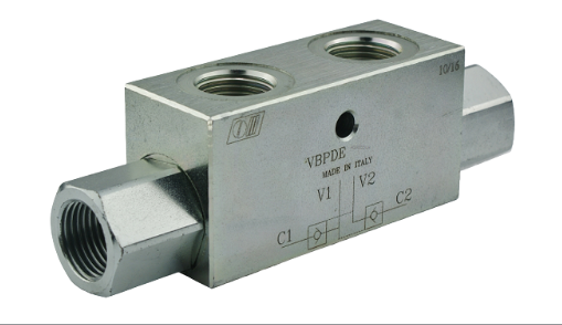 Kaksoislukkoventtiili 3/8" VBPDE