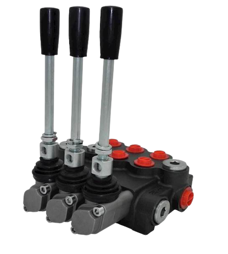 Käsiohjausventtiili Q80 3-karaa 2 toimikarat