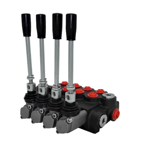 Käsiohjausventtiili Q80 4-karaa  3x2-toimikarat 1x1-toimikara