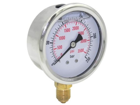 Painemittari sivuliitäntä 0-250Bar