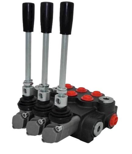 Käsiohjausventtiili Q40 3-karaa kaksitoimiset karat