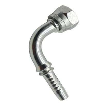 Letkuliitin BSP sisäkierteellä, 90 asteen kulma. Liitin 1/4" letkukara 1/4"