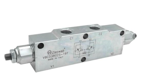 Kuormanlaskuventtiili VBCD 3/8 Kuormanlaskuventtiili VBCD 3/8" kaksipuolinen 45 l/min