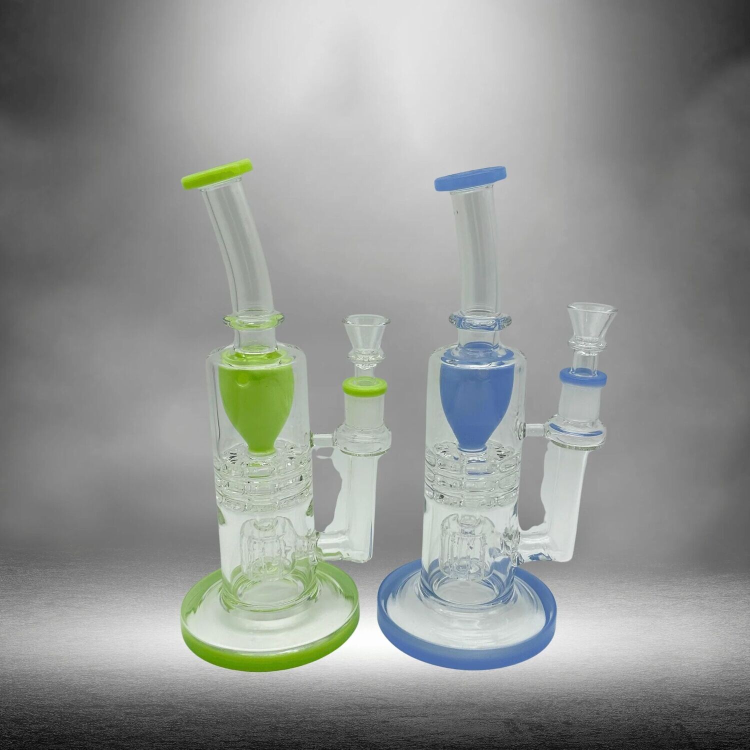 Pear Shaped Chambered Curved Water Pipe