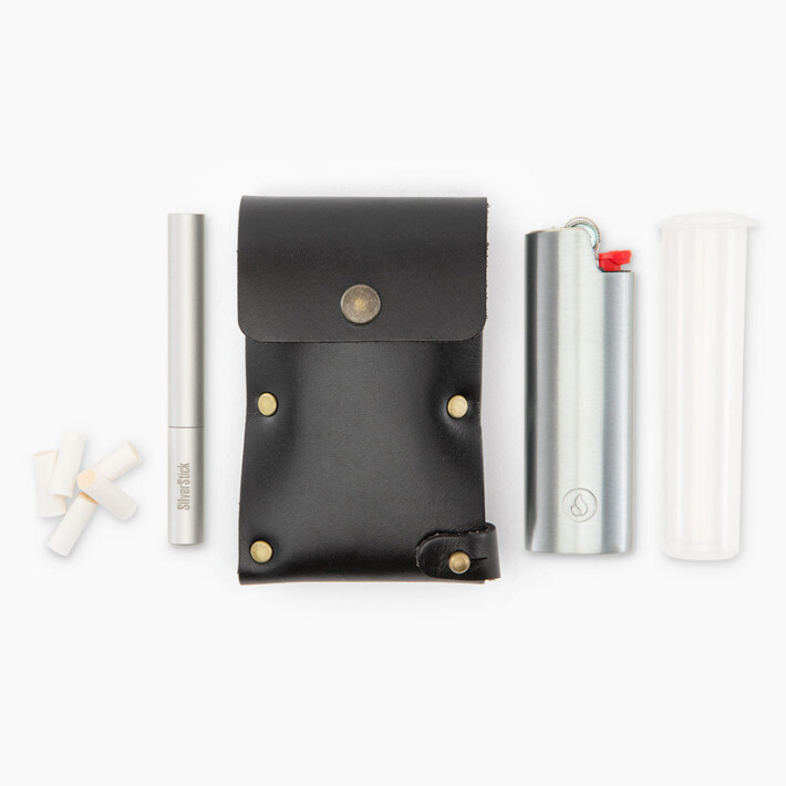 Slim SilverStick Leather Dugout Kit