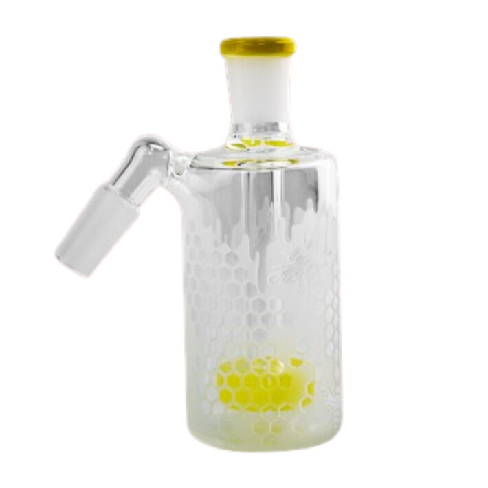 Cheech 14mm 45° Bee Hive Sandblasted Ash Catcher Honeycomb