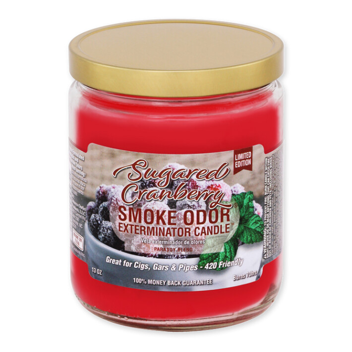 Sugared Cranberry Smoke Odor Candle