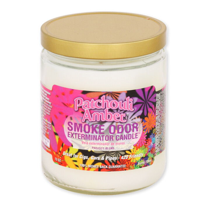 SALE! Patchouli Amber Smoke Odor Candle