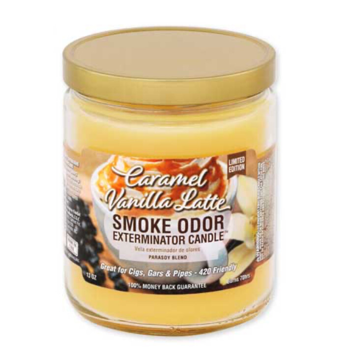 Caramel Vanilla Latte Smoke Odor Candle