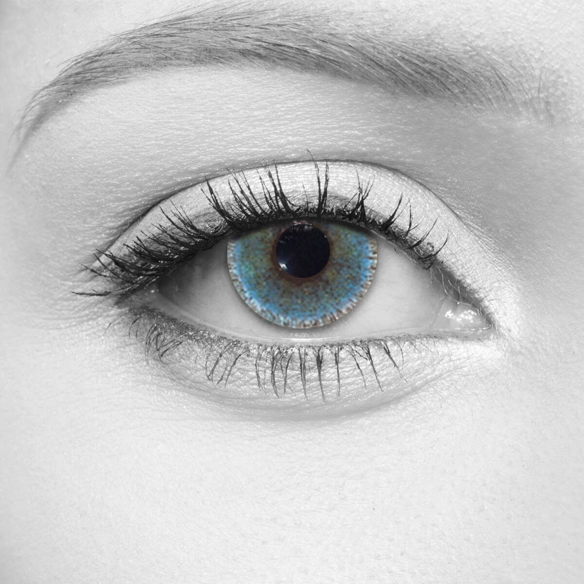 3 Tone Blue Cosmetic Contact Lenses