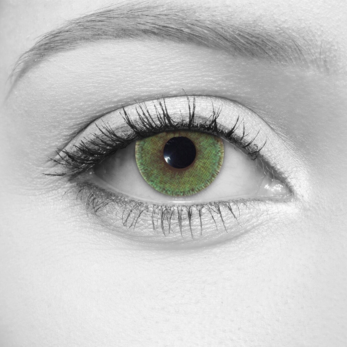 3 Tone Green Cosmetic Contact Lenses