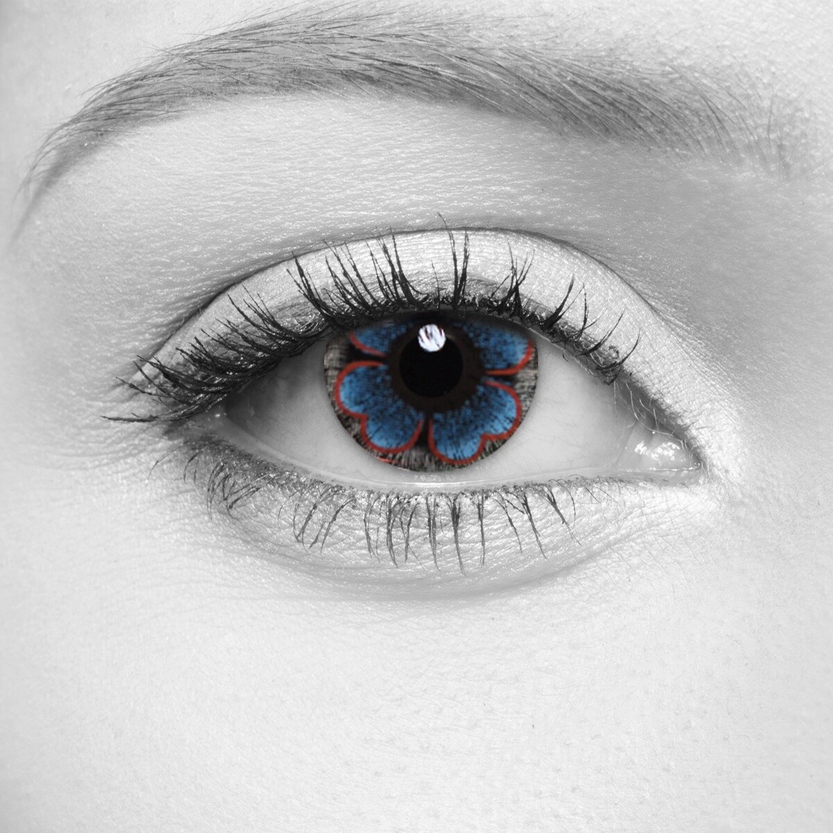Bloom Blue Cosmetic Contact Lenses