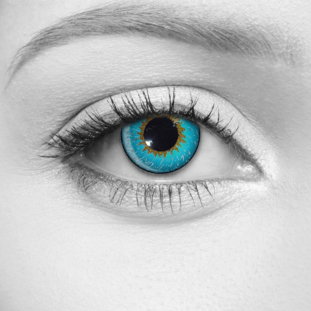 Deep Turquoise Cosmetic Contact Lenses