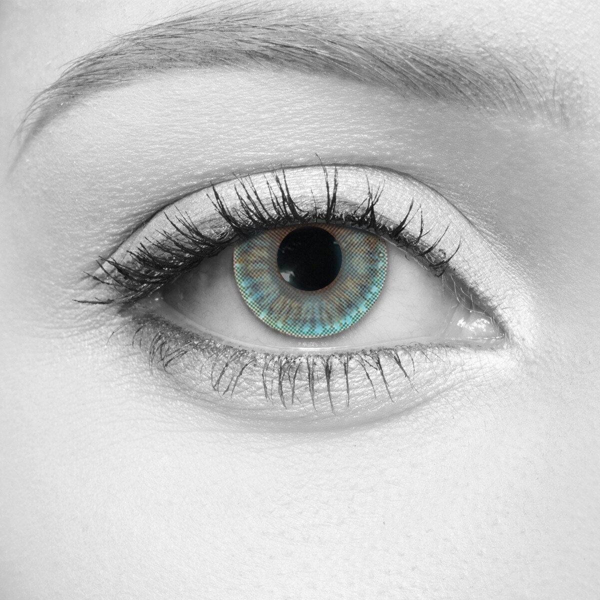 Sparkle Aquamarine Cosmetic Contact Lenses