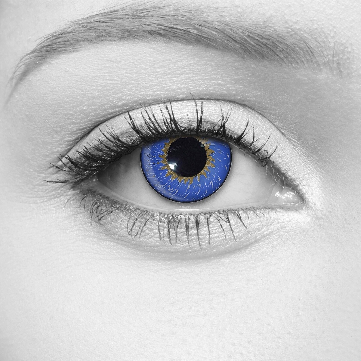Deep Azure Cosmetic Contact Lenses