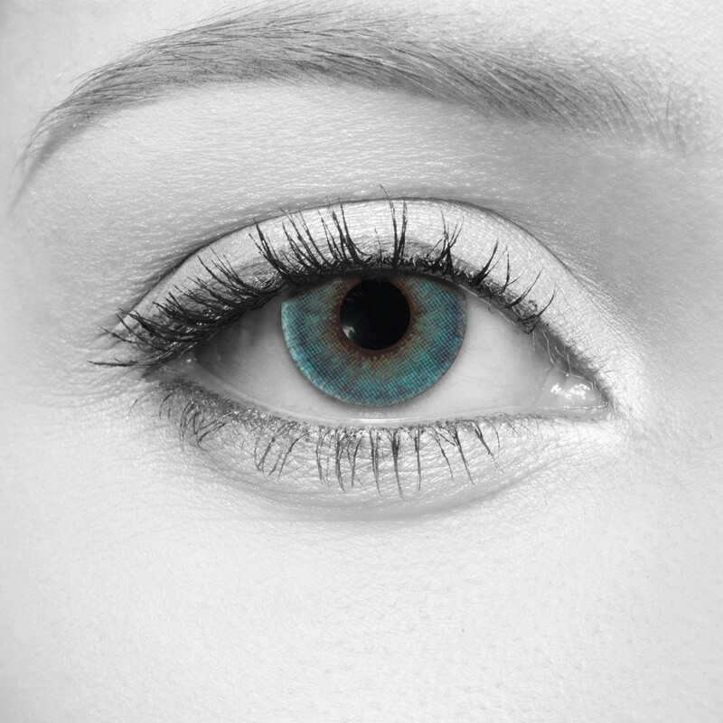 Glimmer Aqua Cosmetic Contact Lenses