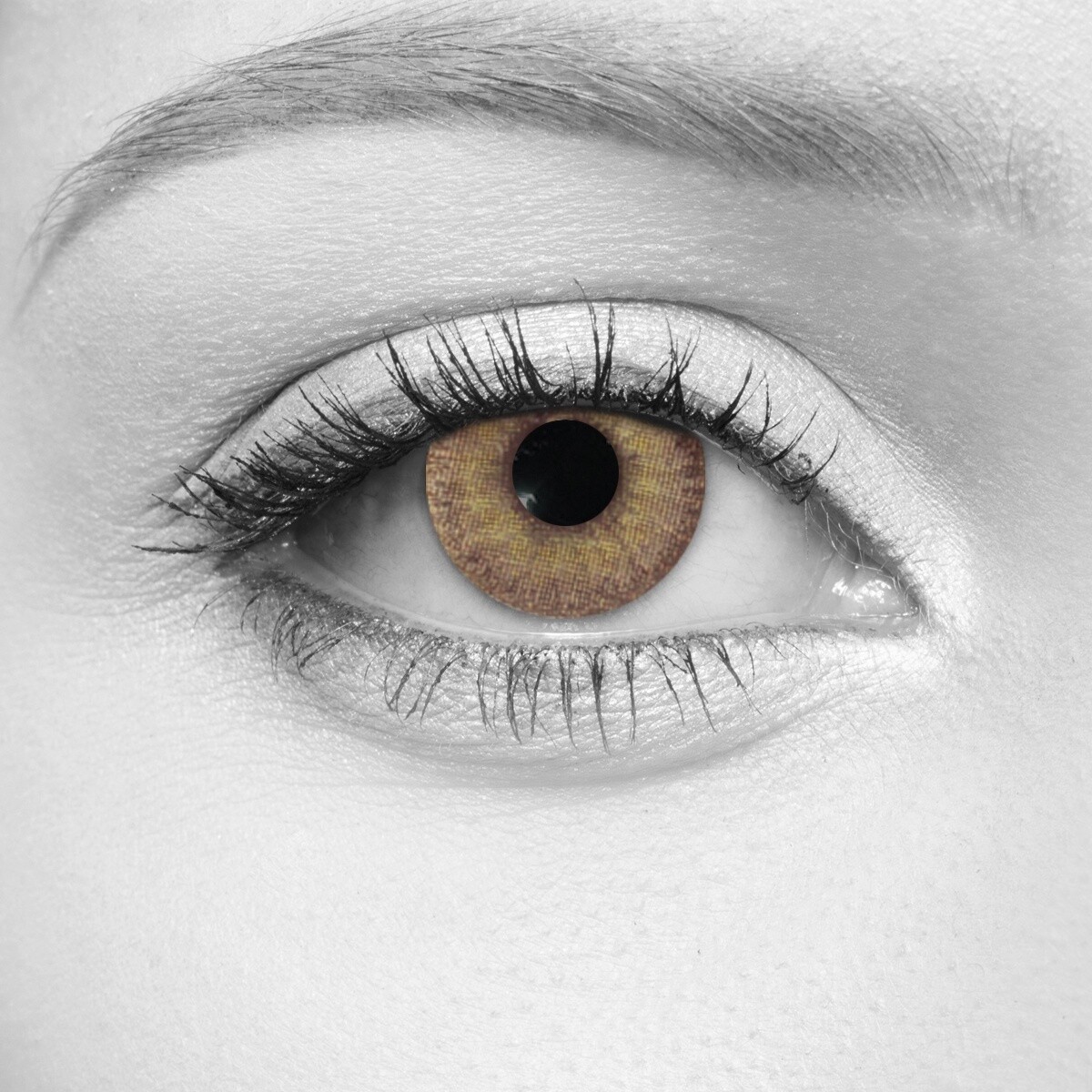 Glimmer Hazel Cosmetic Contact Lenses