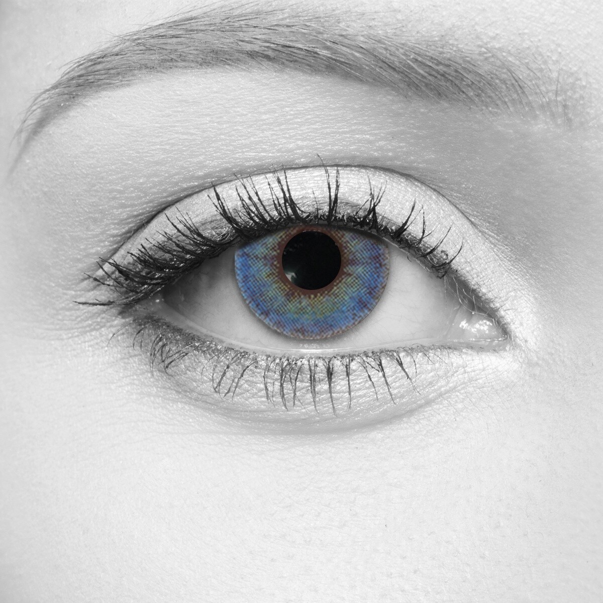 Glimmer Blue Cosmetic Contact Lenses