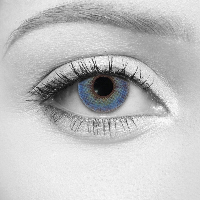 Glimmer Blue Cosmetic Contact Lenses