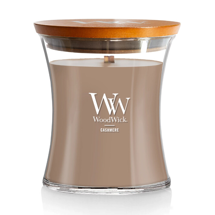 Cashmere Hourglass WoodWick Candle