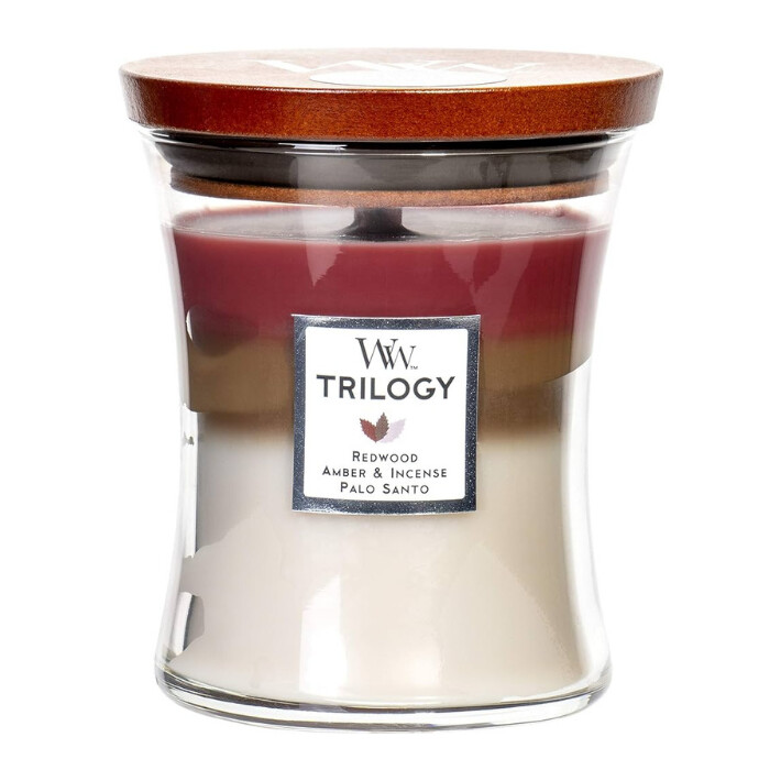 Forest Retreat Trilogy Hourglass WoodWick Candle