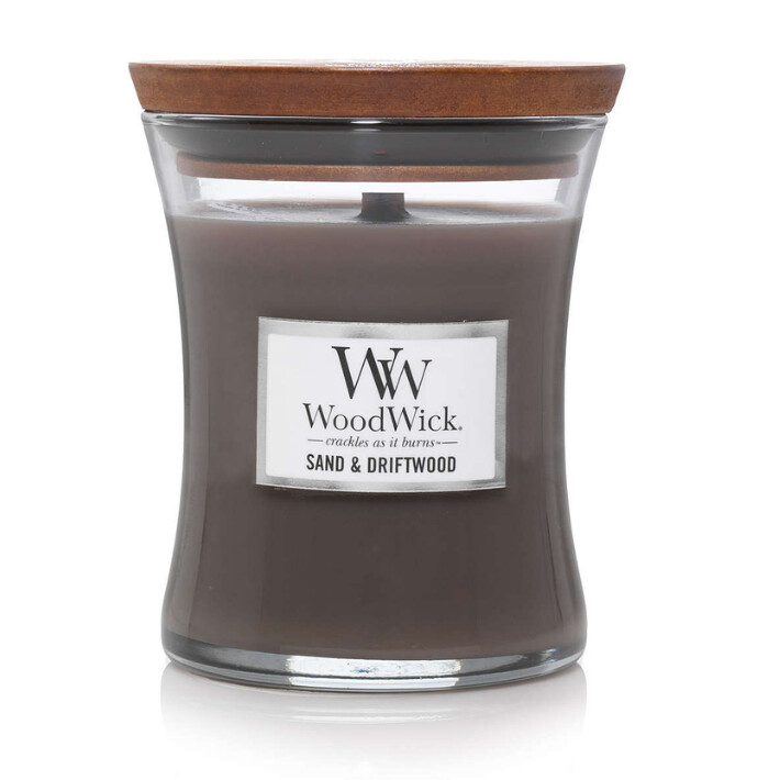Sand &amp; Driftwood  Hourglass WoodWick Candle