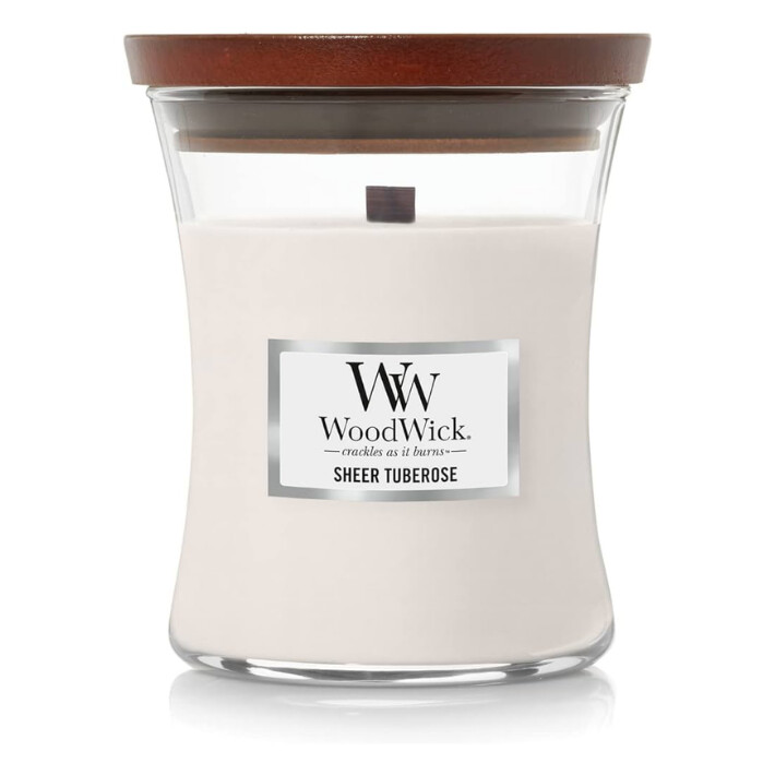 Sheer Tuberose  Hourglass WoodWick Candle