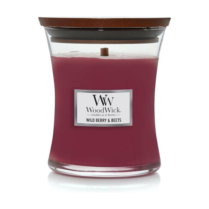 Wild Berry &amp; Beets 9.7oz Medium Hourglass WoodWick Candle