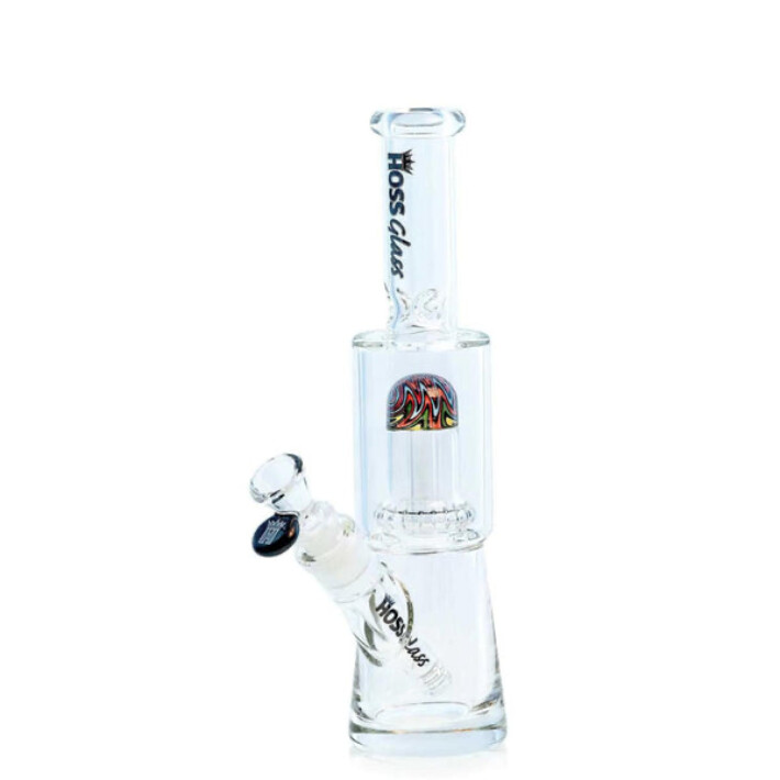 10&quot; 7mm Mini Color Reversal Bubbler Hoss Glass, Colour: Black