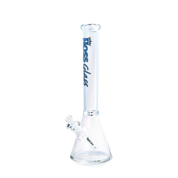 18&quot; Color Logo Thick Joint Beaker Hoss Glass, Colour: Blue
