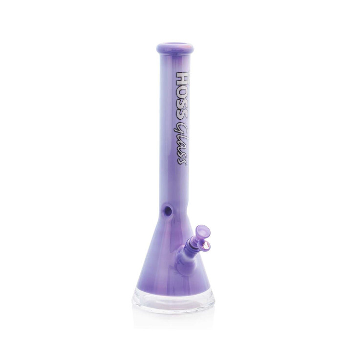 18&quot; Milk Full Color Window Base Beaker Hoss Glass, Colour: Purple