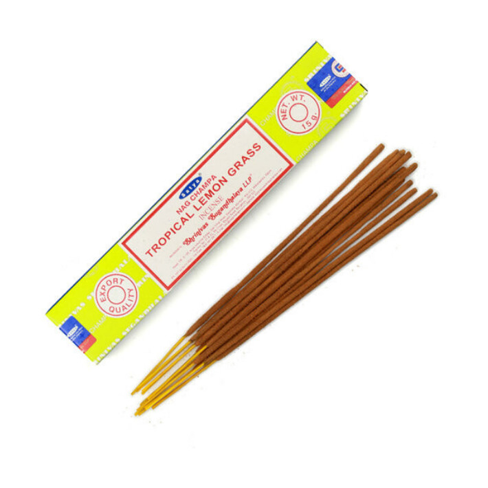 Tropical Lemon Grass 15g Incense Sticks Satya