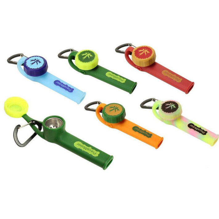 Karma Go! Silicone Pipe w/ Carabiner Piece Maker Piecemaker