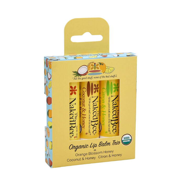 Organic Lip Balm Trio by The Naked Bee