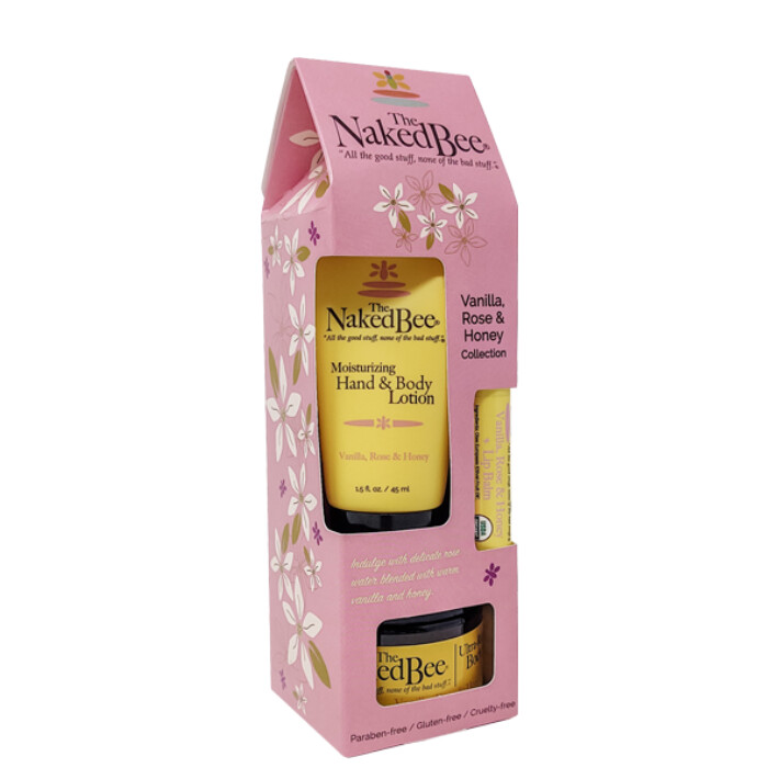 Vanilla, Rose &amp; Honey Gift Set by The Naked Bee